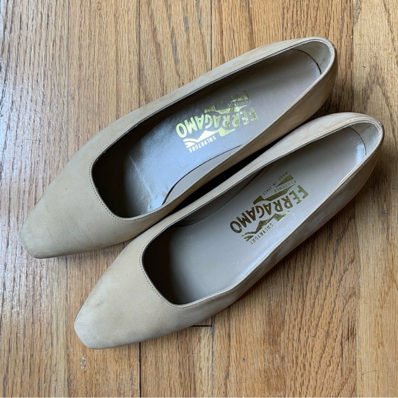 FERRAGAMO Suede Ballet Flats - Picture 4 of 11